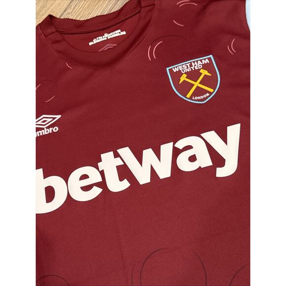 Umbro West Ham United FC 2023/24 Home Jersey Kit Mens XL - Picture 3 of 10